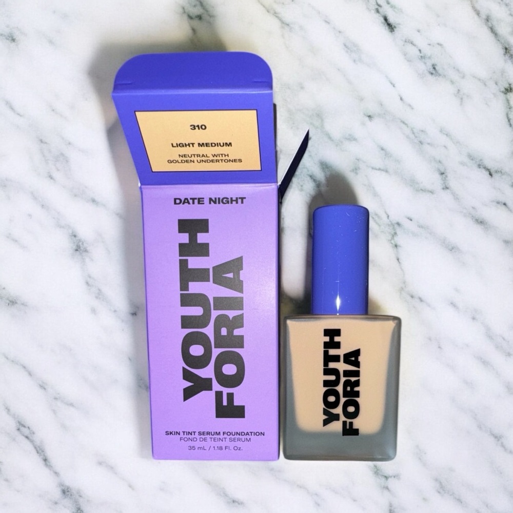Youth Foria Date Night Skin Tint Serum Foundation Korean Skincare NIB 310 - Picture 3 of 4